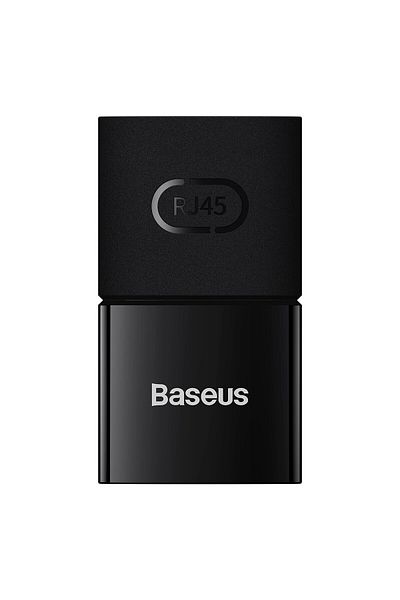 Baseus Złączka łącznik kabli sieciowych Ethernet RJ45 czarna ZESTAW 10szt.