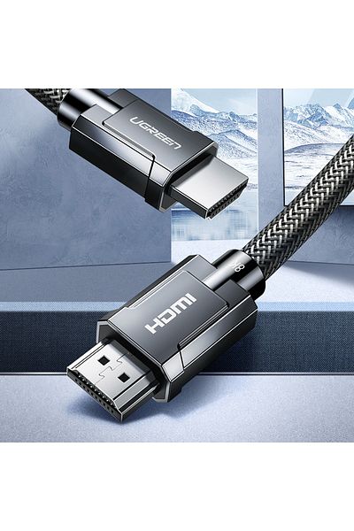 Ugreen Kabel przewód HDMI 2.1 8K 60Hz 48Gb/s 3m elastyczny w oplocie szary