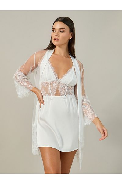 Styli Lace Satin Slip