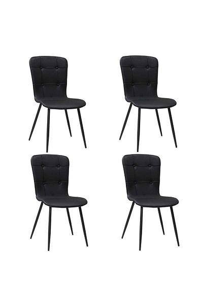 ARTA DOOR Set of 4 Luca Eco-Leather Chairs