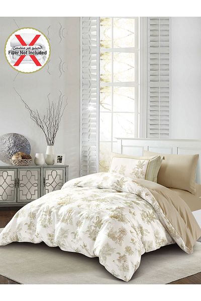 Donetella 4-piece Duvet Cover Set, Queen Size 200 X 230cm, Microfiber, (WITHOUT FILLER)