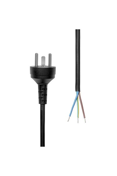 ProXtend Cablu de alimentare Dania EDB cu capăt deschis, 2 m, negru, CADUA4KDOCKPDL2, PC-KITOE-002-M