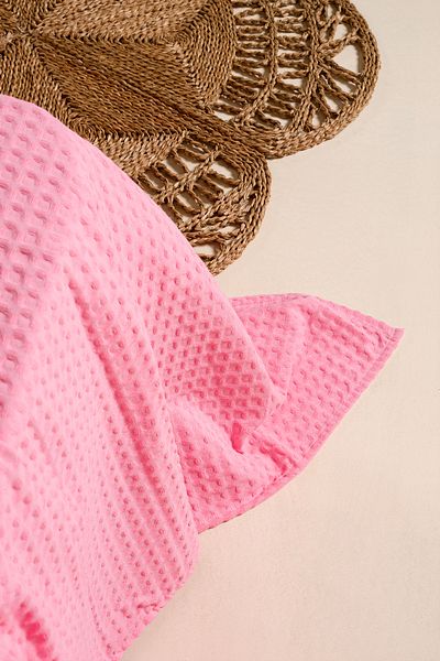 Koza Home Viva 100% Cotton Pink Pique 200X220 2605