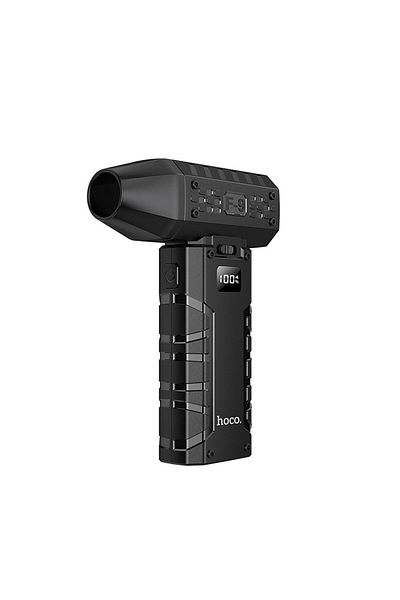 REDz Accessories Suflantă de vânt pentru uscare/curățare, 80.000 RPM, afișaj digital, Hoco HX67, neagră