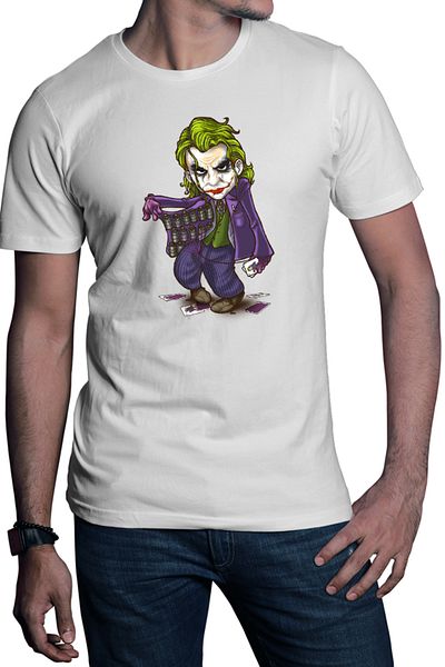 OEM Men's T-shirt Joker Boom Smile Inventor Clown Arthur Fleck
