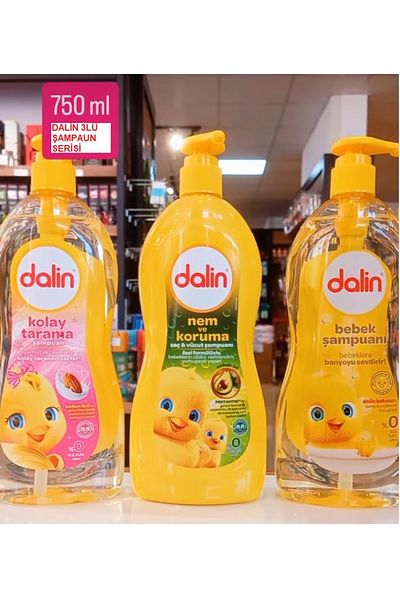 Eyüp Sabri Tuncer Dalin Baby Shampoo Series 700 Ml, Moisture and Protection, Easy Combing, Baby