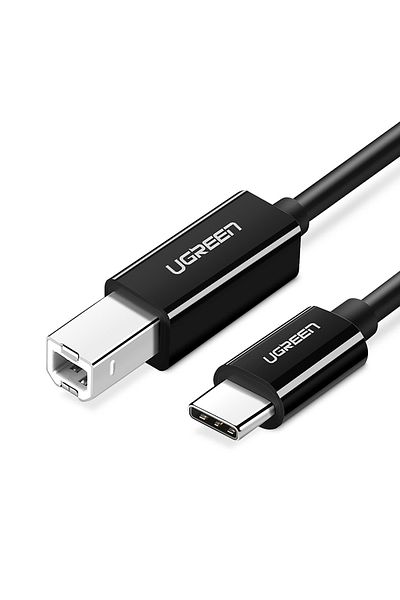Ugreen Kabel przewód do drukarki USB-C - USB-B 2m - czarny