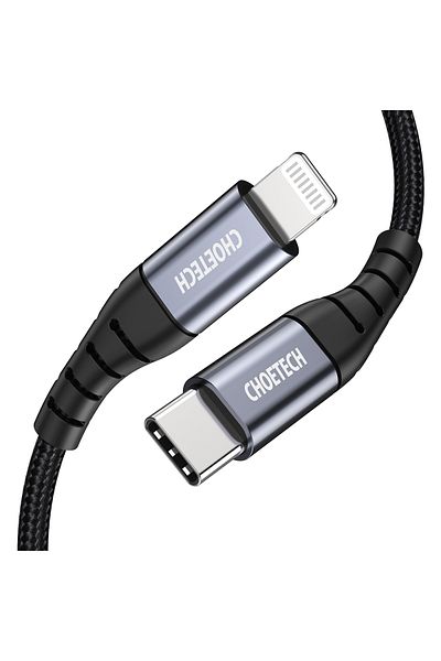 CHOETECH Kabel przewód do iPhone MFi USB-C - Lightning 480Mb/s 3A 2m czarny