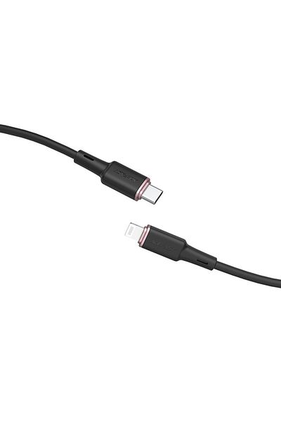 Acefast Kabel przewód do iPhone MFI USB-C - Lightning 30W 3A 1.2m czarny