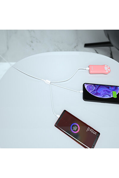 DUDAO Cablu 3 în 1 USB-A la USB-C micro USB iPhone Lightning 480Mb/s 1.2m alb