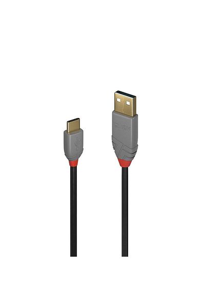 Inna marka Cablu Lindy 2m USB 2.0 Tip A la Tip C, Anthra Line, 36887