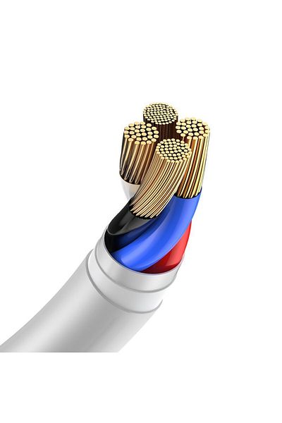 Baseus 2x kabel USB Iphone Lightning szybkie ładowanie Power Delivery 1.5 m biały