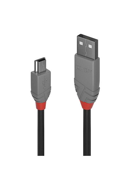 Inna marka Cablu Lindy USB 2.0 Tip-A la Mini-B 1M, Anthra Line, 36722