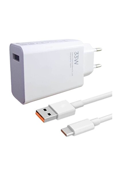 Genel Markalar Poco X3 Pro Uyumlu 33w Turbo Type C Şarj Aleti Seti Kafa Kablo