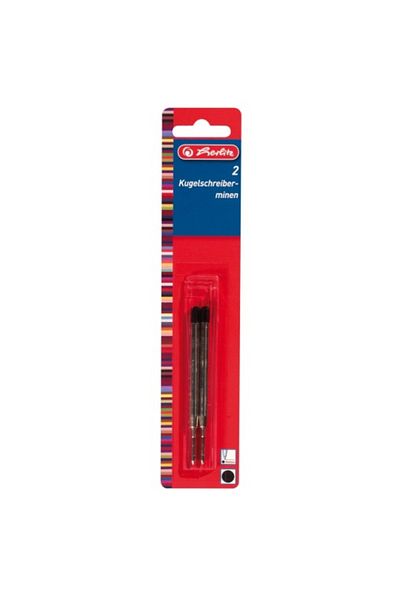 Herlitz Parker Style Refills, Material Metal, Ink Color Black, Set of 2