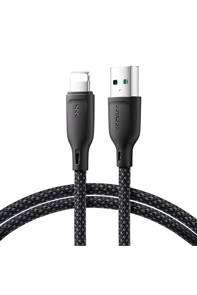 Joyroom Kabel przewód do iPhone Multi-Color Series USB-A - Lightning 3A 1m czarny