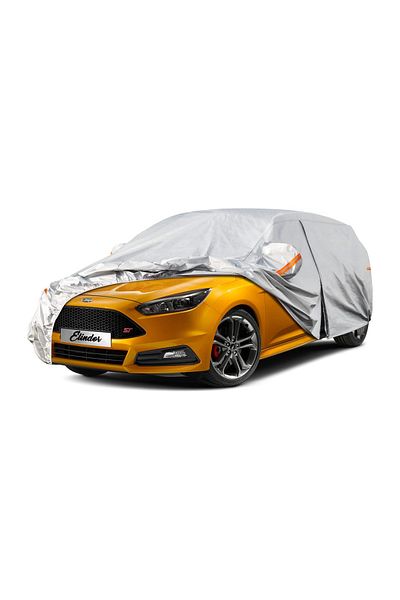Elindor Premium 6-Layer Car Cover, Waterproof, UV Protection, Universal for Hatchback, Size L, 432*165*122cm