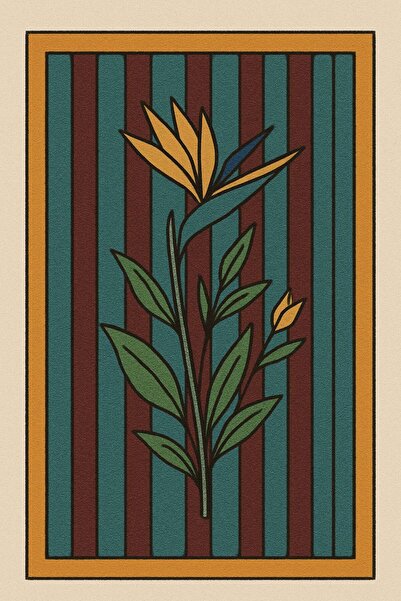 Rugs Modern Halı Mosso Retro Style Leaf Detailed Woven Base Decorative Rug Mo...