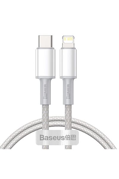 Baseus Kabel do szybkiego ładowania Iphone USB-C - Lightning Power Delivery 20W 1m biały