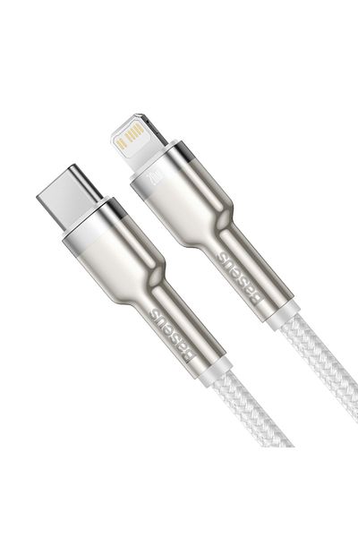 Baseus Kabel przewód Cafule Series Metal Data USB-C - iPhone Lightning 20W PD 1m - biały