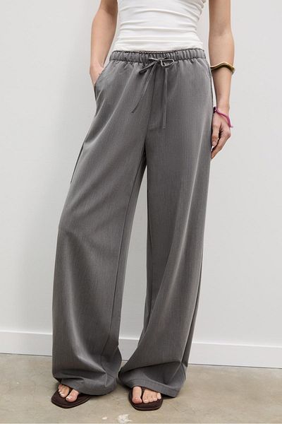 Stradivarius Long flowing smart trousers