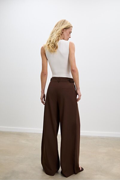 Stradivarius Super wide-leg adjustable trousers