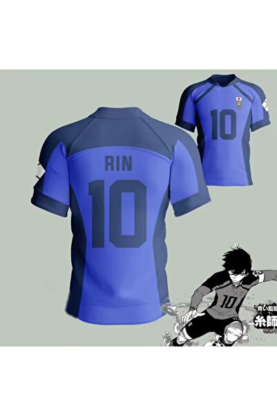 Minga London Blue Lock Mavi RIN 10 Forma Unisex Tshirt -Ghostella