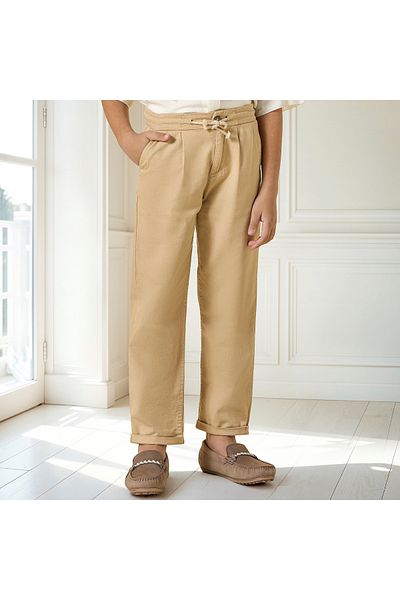 Juniors Solid Pants with Pockets and Drawstring Closure