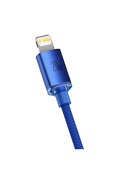 Baseus Kabel przewód do szybkiego ładowania i transferu danych USB-C Iphone Lightning 20W 2m niebieski