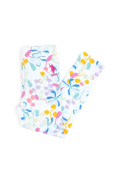 U.S. Polo Assn. Girl's White Sweatpants 50300018-Vr013