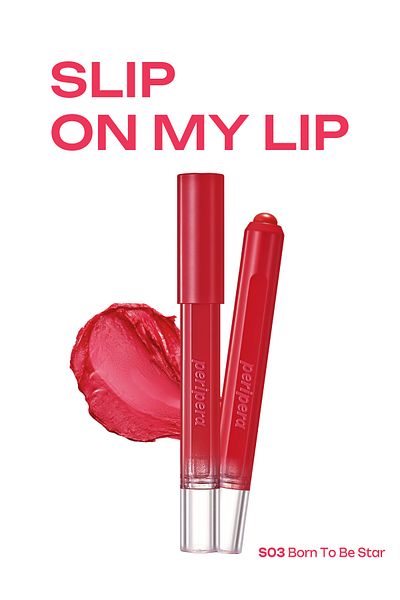 PERIPERA Lightweight Pen Lipstick Slip on My Lip with One Touch Smooth Application (S03Borntobestar)
