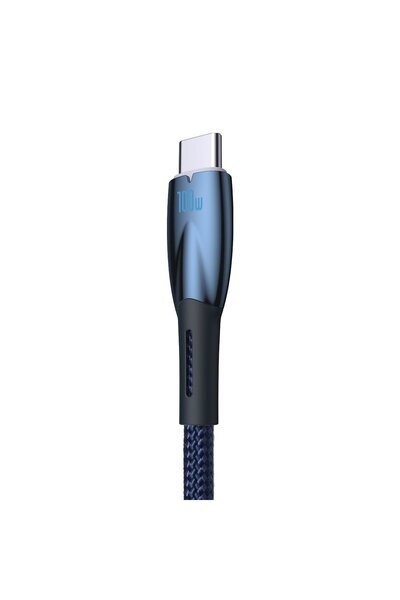 Baseus Kabel przewód do szybkiego ładowania Glimmer USB-A - USB-C 1m - niebieski
