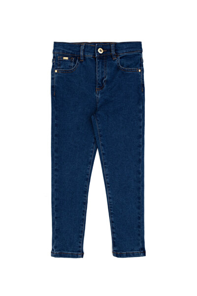 U.S. Polo Assn. Kız Çocuk Mavi Skinny Fit Yüksel Bel Jean Pantolon 50314316-DN0022