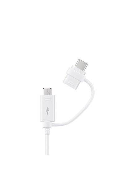 Samsung Kabel przewód Combo USB-A - micro USB i USB-C 1.5m - biały