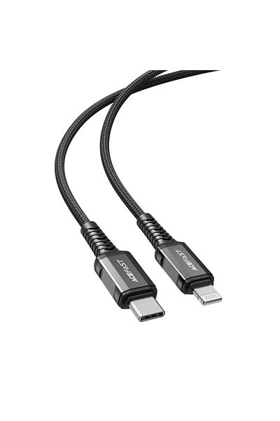 Acefast Kabel przewód MFI do iPhone USB-C - Lightning 30W 3A 1.2m czarny