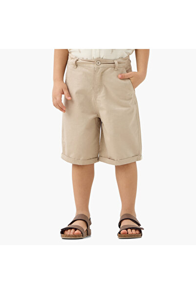 Juniors All-Over Leaf Print Shirt and Shorts Set