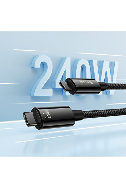 Baseus Kabel przewód Tungsten Gold USB-C 480Mb/s 240W 2m czarny