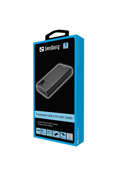 Sandberg Powerbank USB-C PD 20W 20000