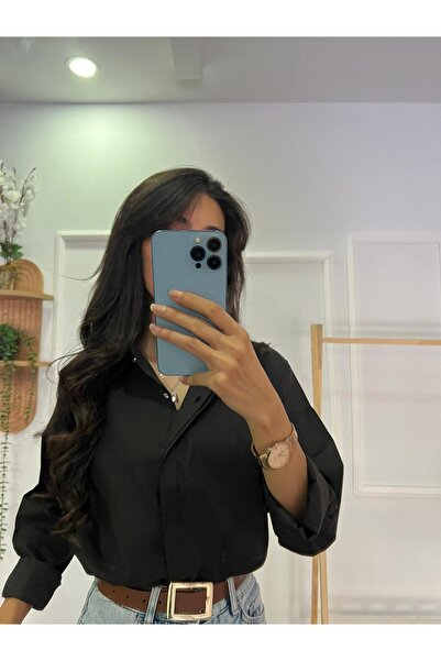 şev butik Taş Düğmeli Gömlek