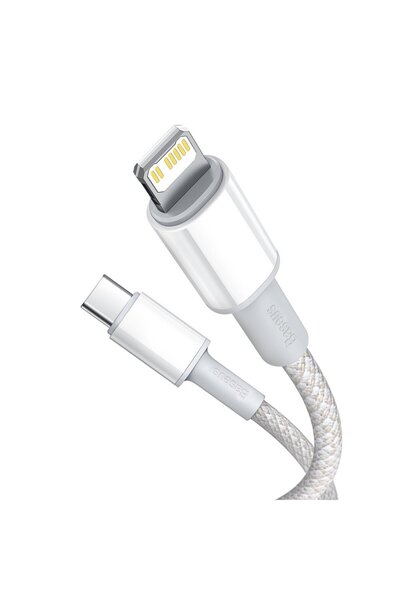 Baseus Kabel przewód do iPhone USB-C - Lightning szybkie ładowanie 20W 2m - biały