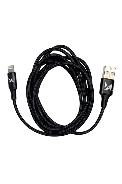 WOZINSKY Cablu USB Lightning pentru iPhone 2.4A 1m Negru