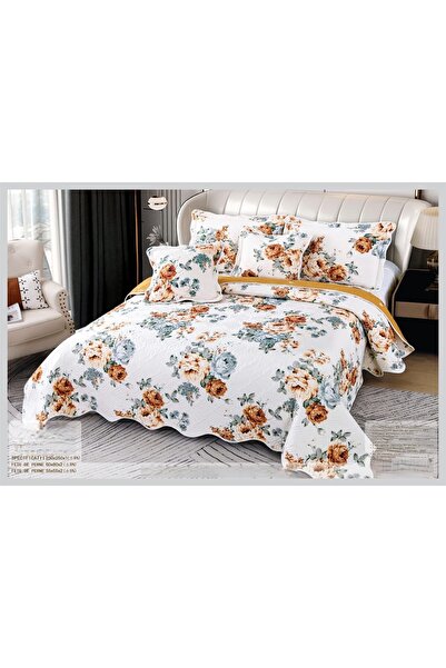 CHIRASO Fine Cotton Duvet Cover Set, Duvet Cover 230x250cm, 2 Pillowcases 60x80cm, 2 Pillowcases 55x55cm