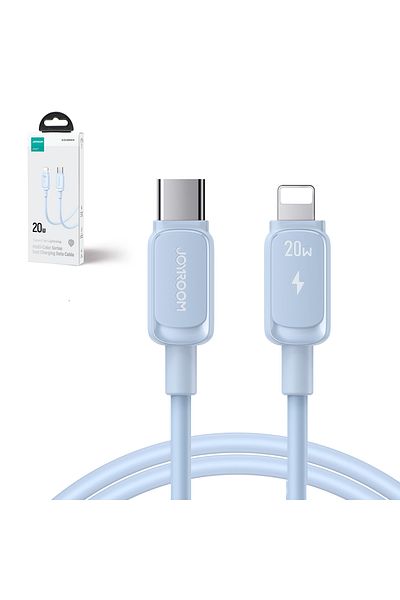 Joyroom Cablu pentru iPhone USB-C - Lightning 20W 1.2m albastru