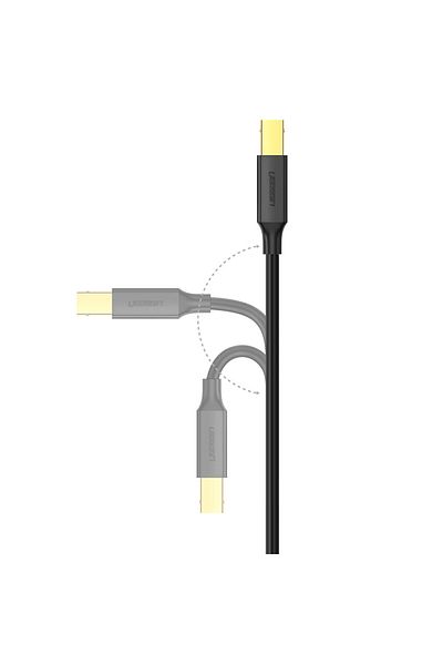 Ugreen Cablu imprimantă USB tip B mascul - USB 2.0 mascul 480Mbps 2m negru
