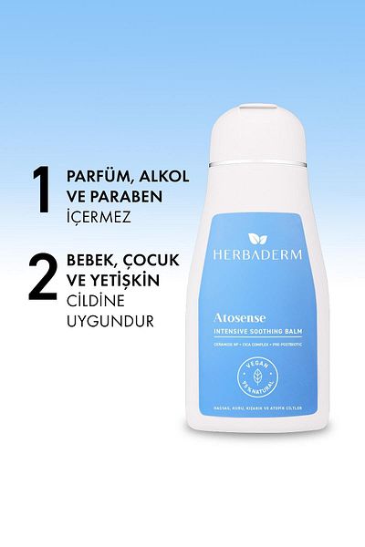 Herbaderm Intensive Repair Cica Balsam for Atopic Tendency, Very Dry Skin 250 ml