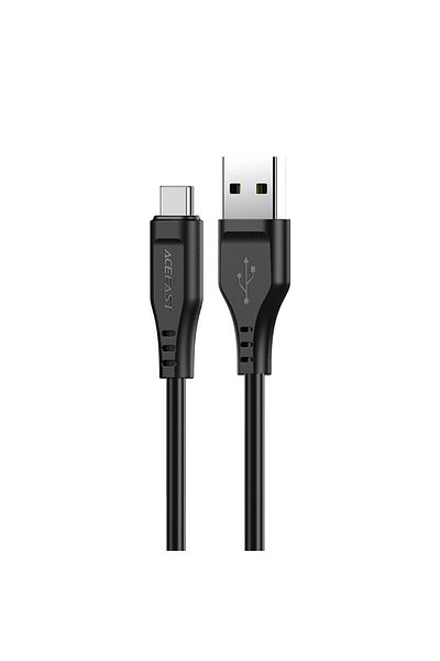 Acefast Kabel przewód do telefonu USB - USB-C 3A 1.2m czarny
