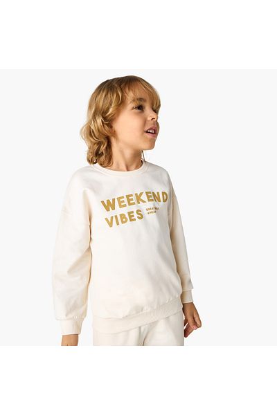 Juniors Printed T-shirt and Joggers Set