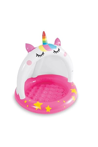 Welora Indoor Swimming Pool Unicorn for Children, water capacity 45 L, dimensions Ø102x102cm, white-pink