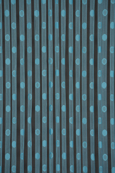 AKÇA TEKSTİL Small Pointed Model Turquoise Color Ready Ready Rope Curtain 300*270 cm