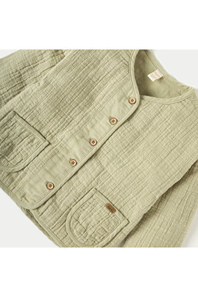 giggles Textured Button Through Shirt and Jogger Set